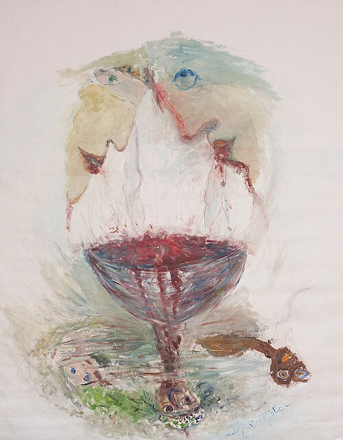 "Thanksgiving - Thank You Slaves," 1998 / Mary Perry Stone / The painting represents those who live off the exploited labor of others